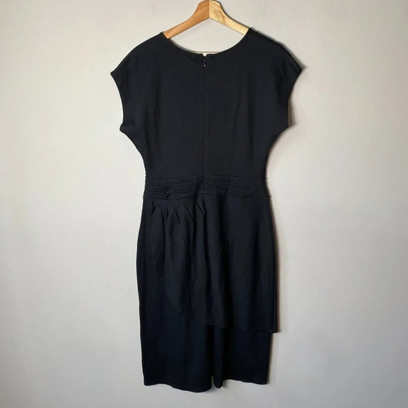 NWOT Christian Siriano for J.Jill Womens Size Small V-Neck Faux Wrap Black Dress - Picture 11 of 16